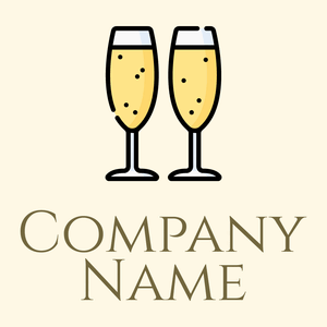 Champagne on a Corn Silk background - Alimentos & Bebidas