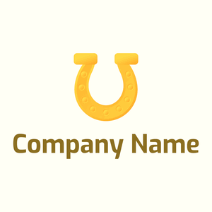 Horse logo on a Ivory background - Animales & Animales de compañía