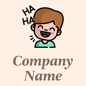 Laugh logo on a Seashell background - Jeux & Loisirs
