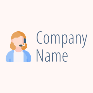 Customer service agent logo on a Snow background - Entreprise & Consultant