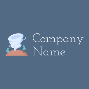 Hurricane logo on a Kashmir Blue background - Paysager