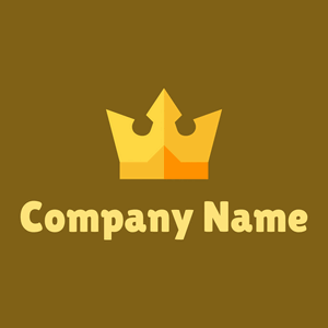 Crown logo on a Raw Umber background - Politica