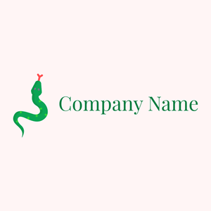 Snake logo on a Snow background - Animales & Animales de compañía