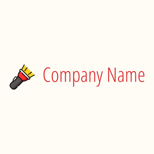 Light Flashlight logo on a Floral White background - Construção & Ferramentas