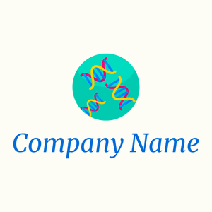 Rounded DNA on a Floral White background - Medizin & Pharmazeutik