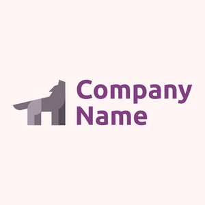 Howling Wolf logo on a Snow background - Animales & Animales de compañía
