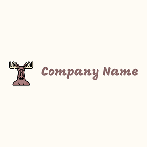 Moose on a Floral White background - Tiere & Haustiere