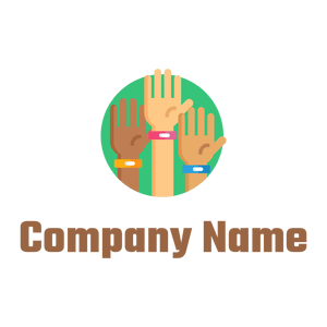 Volunteer logo on a White background - Abstrait