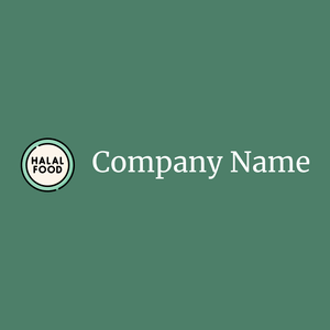 Halal logo on a Como background - Comida & Bebida