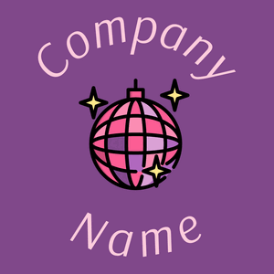 Disco ball logo on a Affair background - Entertainment & Arts