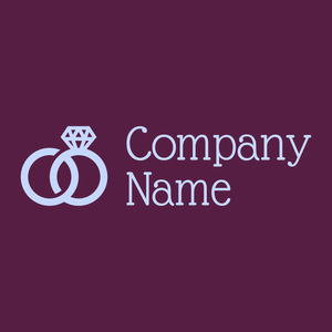 Wedding ring logo on a Pompadour background - Servizi nuziali