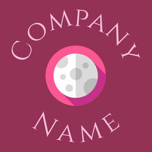 Moon logo on a Rose Bud Cherry background - Paisage