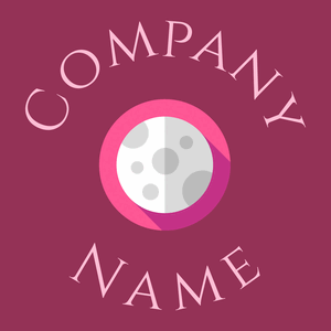 Moon logo on a Rose Bud Cherry background - Landschaftsgestaltung