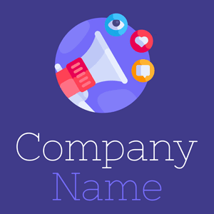 Social media logo on a Dark Slate Blue background - Business & Consulting