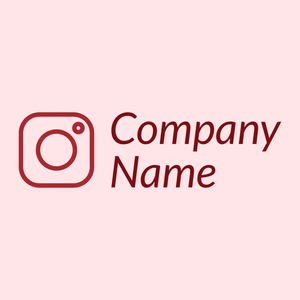 Instagram logo on a Misty Rose background - Abstrato