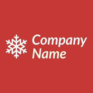 Snowflake logo on a Mahogany background - Abstrait