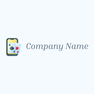 Card game logo on a Alice Blue background - Spiele & Freizeit