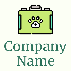 Veterinary logo on a Ivory background - Animaux & Animaux de compagnie