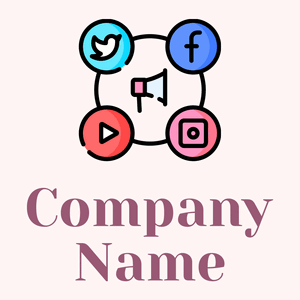 Social media on a Snow background - Tecnología