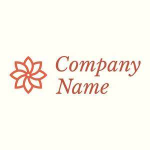 Floral design logo on a Ivory background - Bloemist