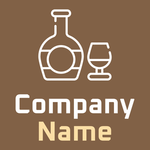 Cognac on a Dark Wood background - Food & Drink