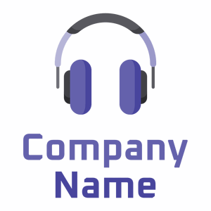 Rich Blue Headphones on a White background - Computadora
