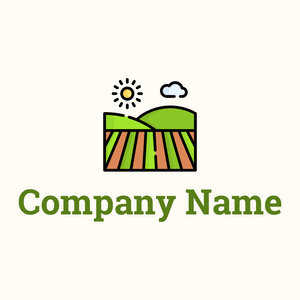 Field on a Floral White background - Landwirtschaft