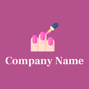 Nail polish logo on a Royal Heath background - Bau & Werkzeuge
