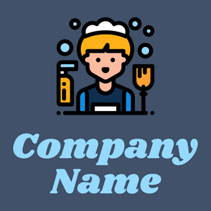 Maid logo on a Astronaut background - Limpeza & Manutenção