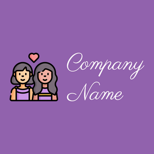 Couple logo on a Ce Soir background - Partnervermittlung