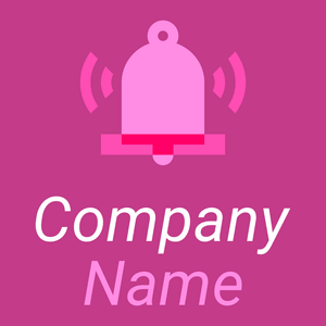 Notification bell on a Medium Red Violet background - Abstracto