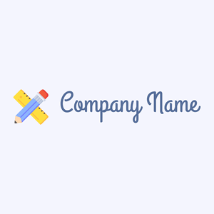 Pen logo on a Ghost White background - Abstract