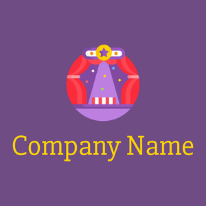 Medium Purple Stage on a Affair background - Abstract
