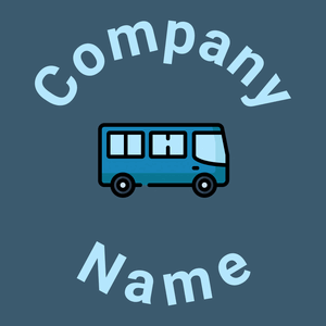 Bus logo on a blue background - Automobili & Veicoli