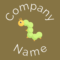 Caterpillar on a Dark Wood background