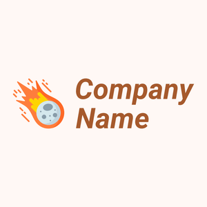 Meteor logo on a Seashell background - Abstrait