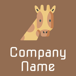 Giraffe on a Leather background - Dieren/huisdieren