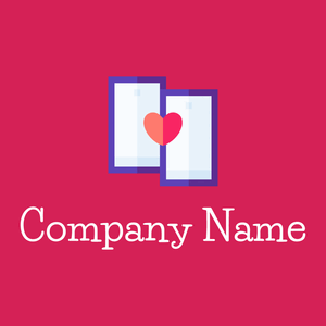 Dating app logo on a Cerise background - Comunicazioni