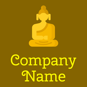 Sunglow Buddha on a Olive background - Religiosidade