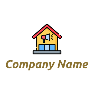 Advertising logo on a White background - Communicatie