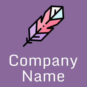 Feather logo on a Ce Soir background - Abstrait