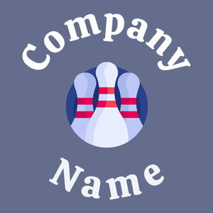 Alice Blue Bowling on a Waikawa Grey background - Juegos & Entretenimiento