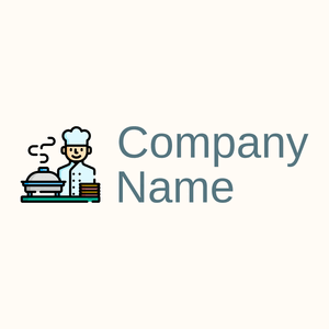 Chef logo on a beige background - Essen & Trinken