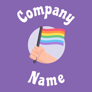 Lgbtq logo on a Purple background - Comunidad & Sin fines de lucro