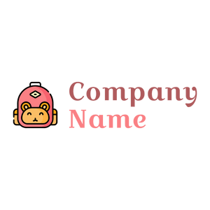 School bag logo on a White background - Niños & Guardería