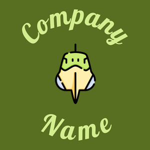 Iguana logo on a Fiji Green background - Animaux & Animaux de compagnie