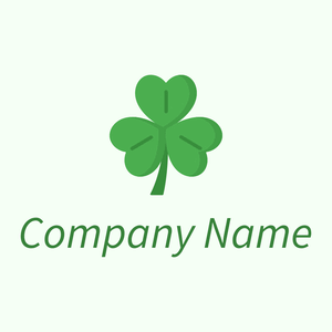 Clover logo on a Honeydew background - Abstracto