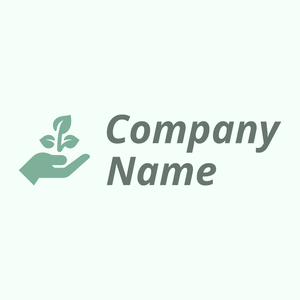 Seeding logo on a Mint Cream background - Abstract