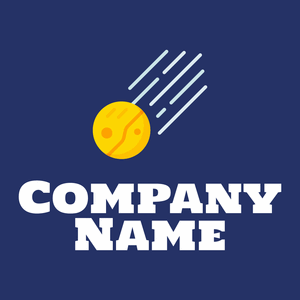 Comet logo on a Regal Blue background - Abstrait