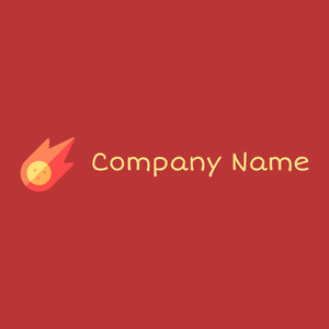 Asteroid logo on a Medium Carmine background - Abstrait